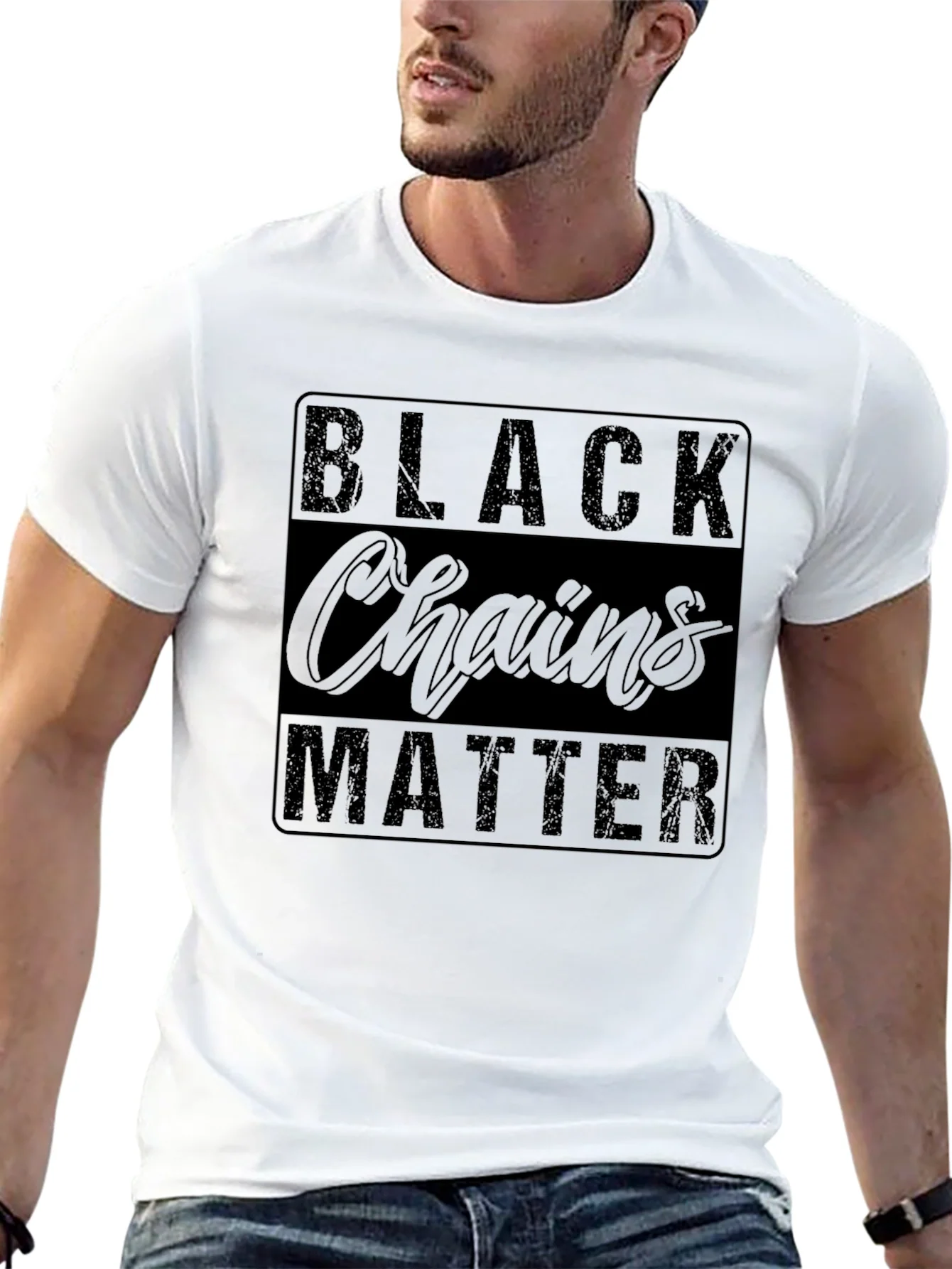 Black Chains Matter Graphic T-Shirt