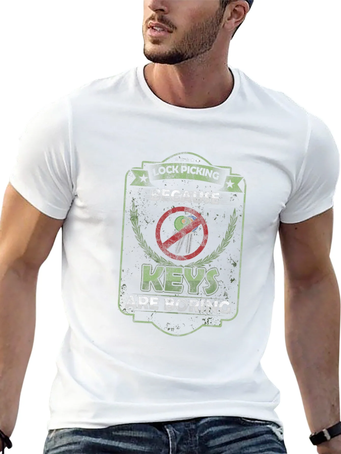 Lock Picking T-Shirt - Because Keys are Boring