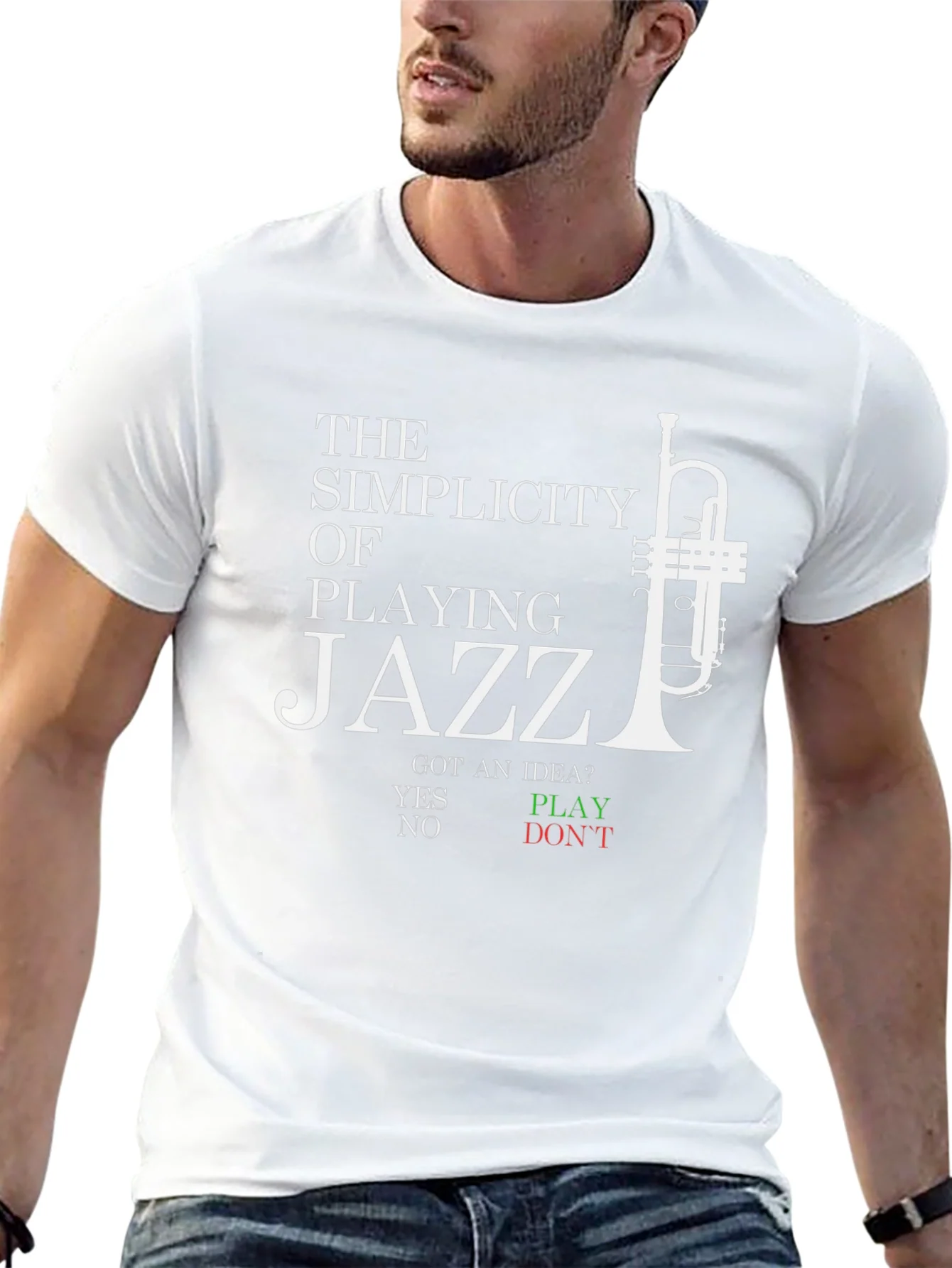 Jazz Music T-Shirt - The Simplicity of Playing
