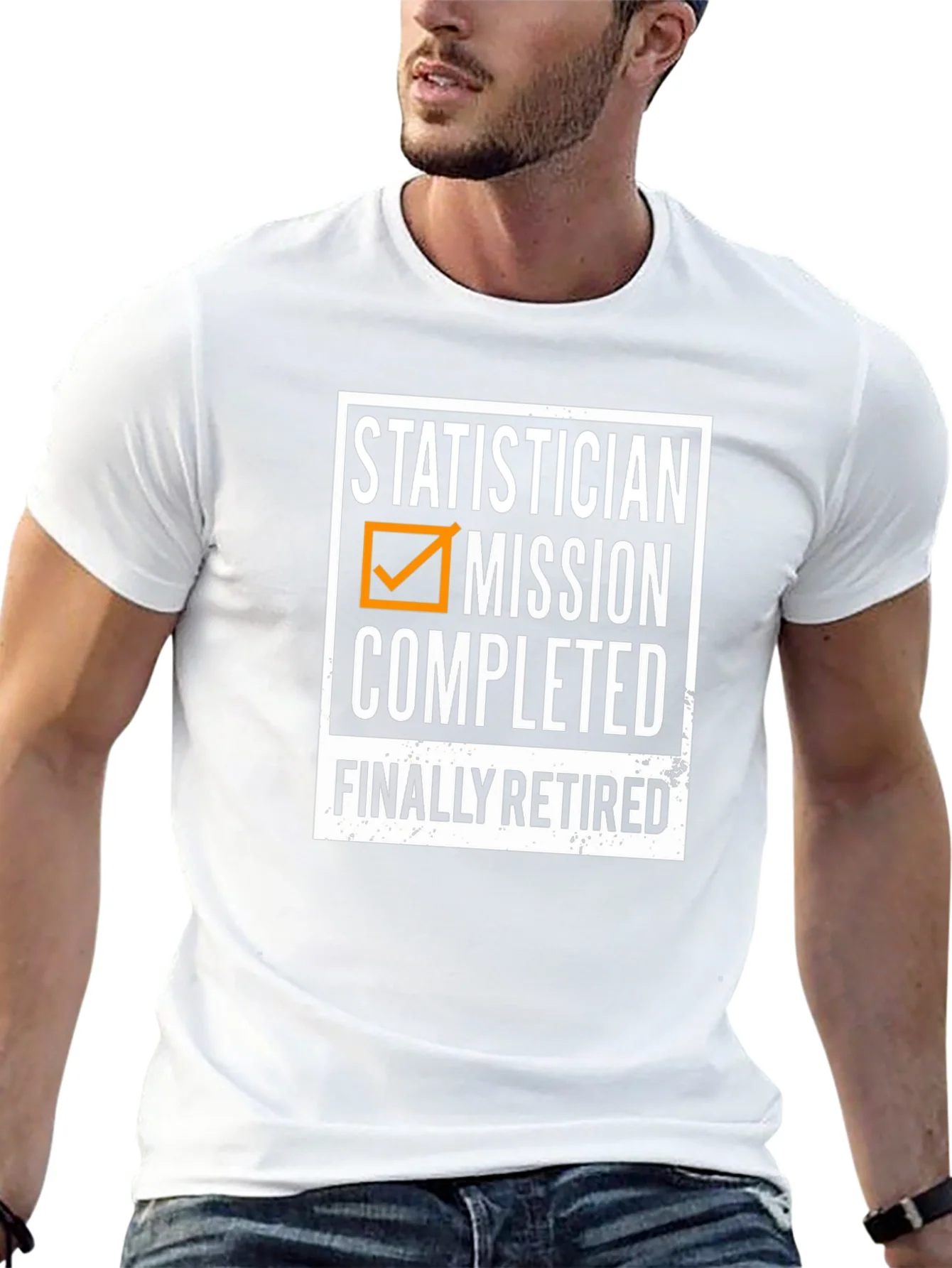 Statistician Retirement T-Shirt - Mission Completed