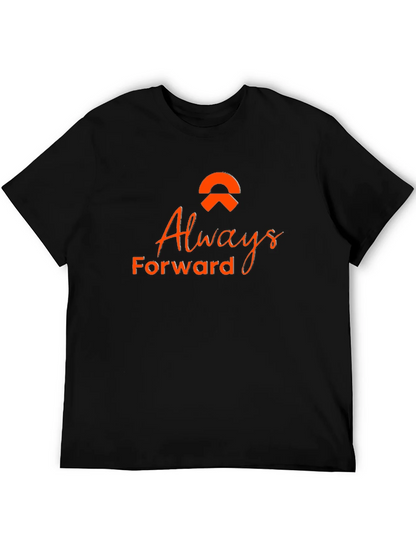 Always Forward Black Tee - Stylish Graphic T-Shirt