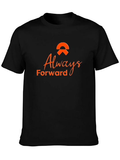 Always Forward Black Tee - Stylish Graphic T-Shirt