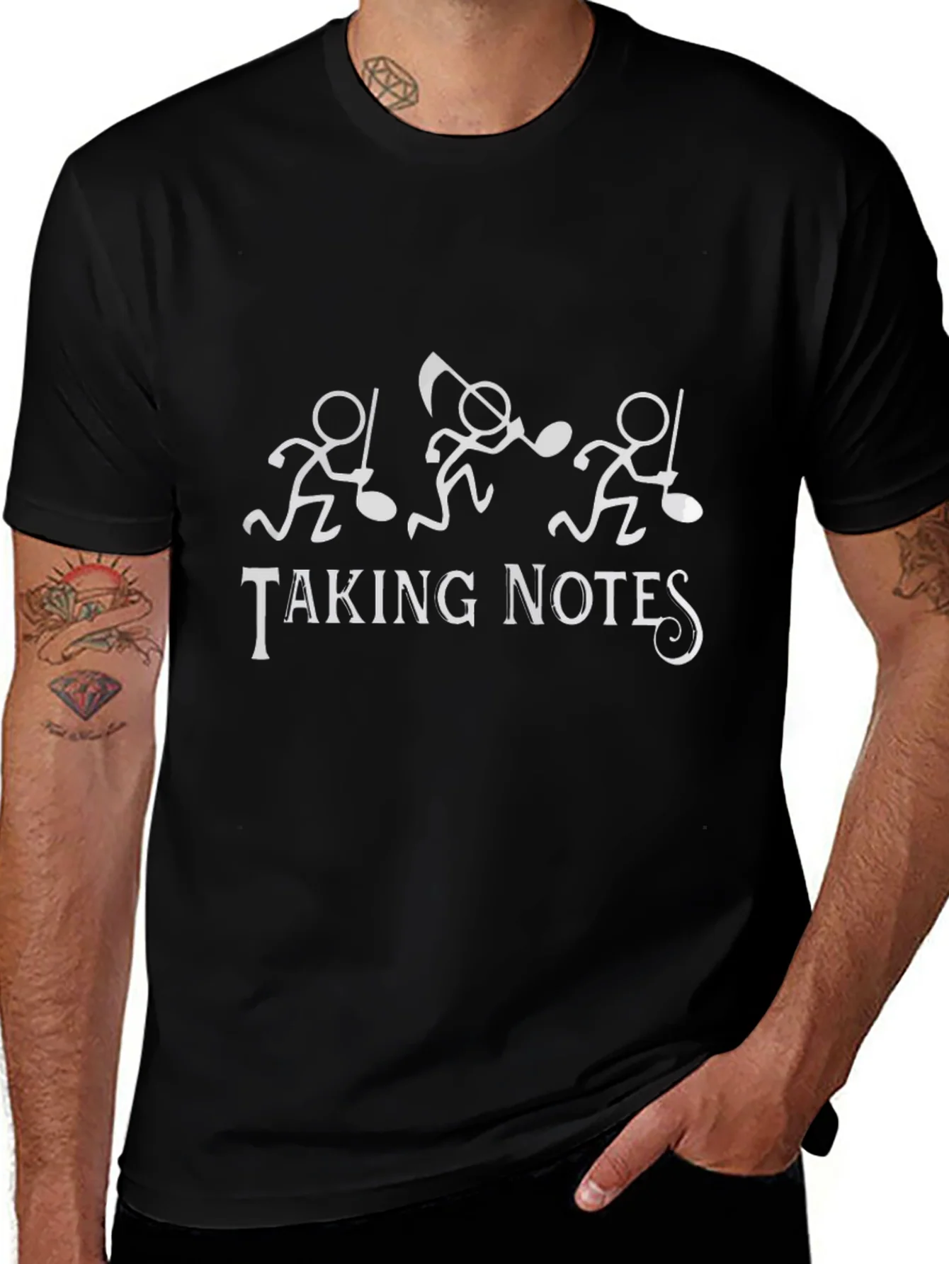 Taking Notes Music Lover Graphic Tee