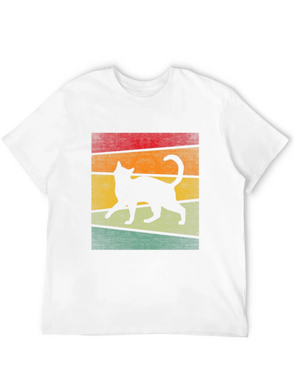 Retro Cat Silhouette T-Shirt