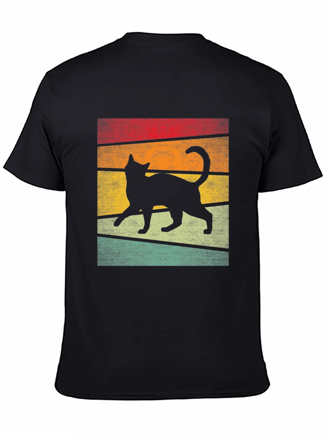 Retro Cat Silhouette T-Shirt