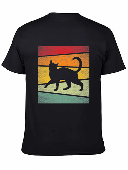 Retro Cat Silhouette T-Shirt