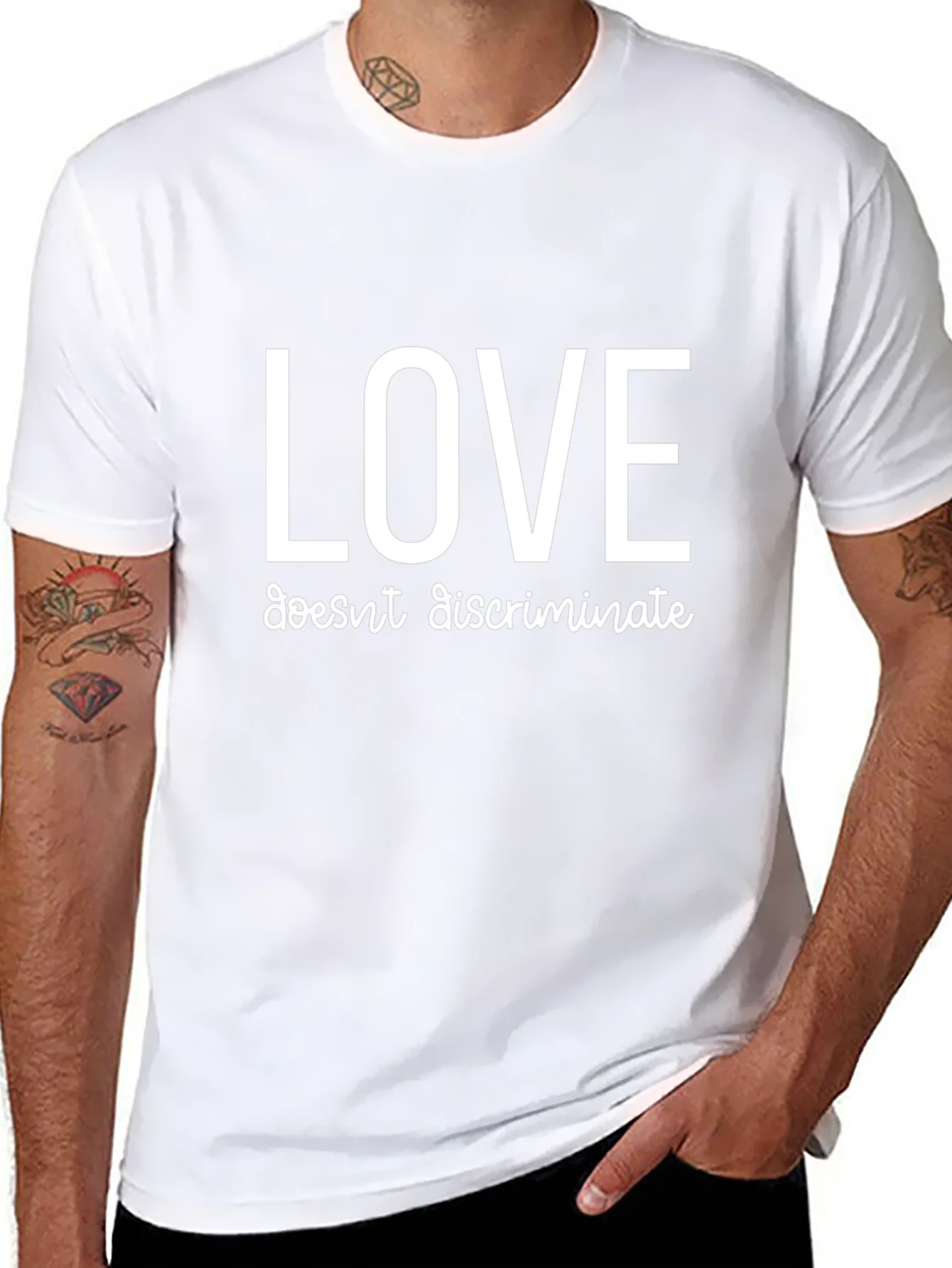 Love Doesnt Discriminate Tee - Black