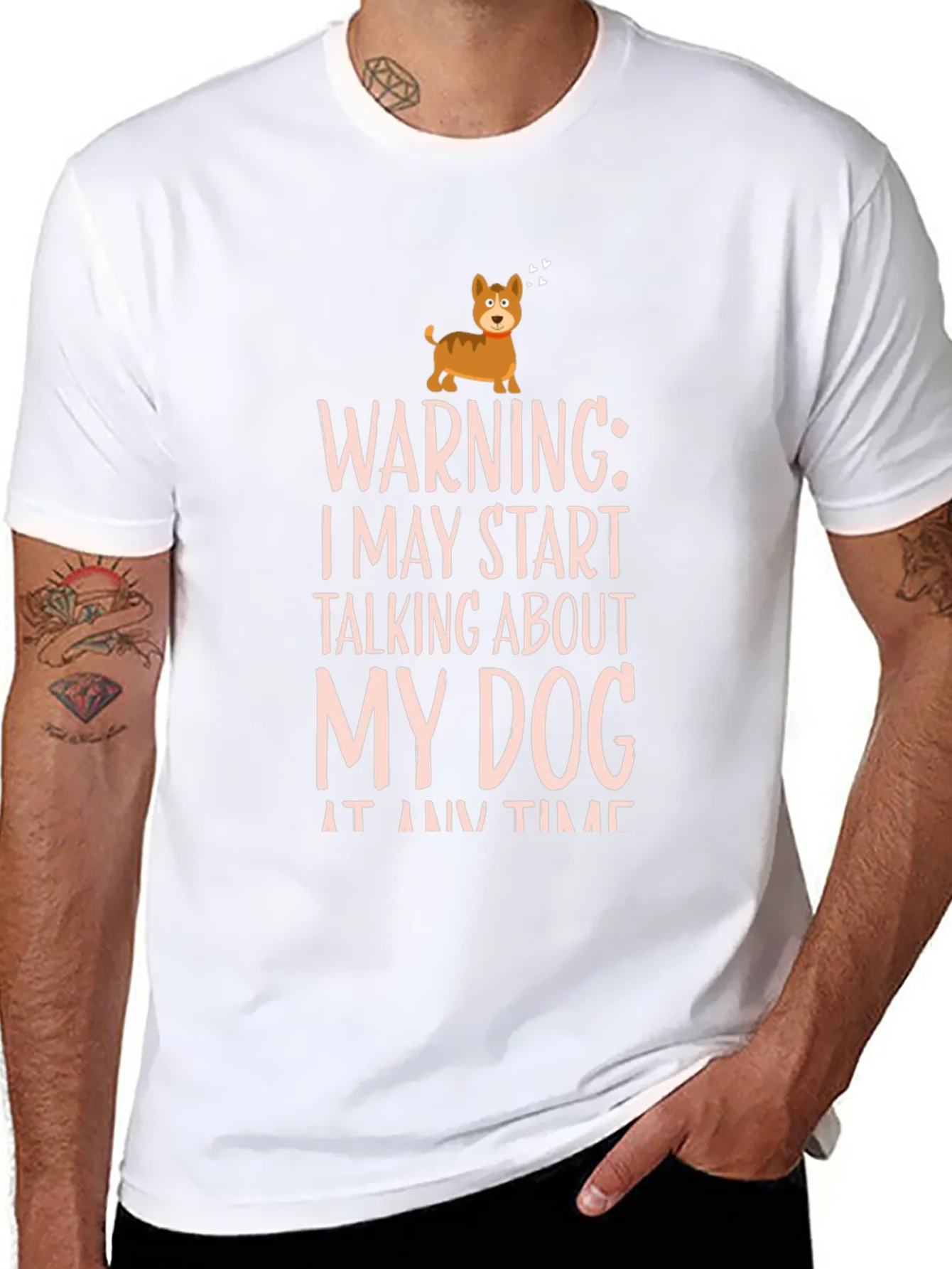 Warning Dog Talk T-Shirt