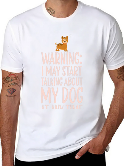 Warning Dog Talk T-Shirt