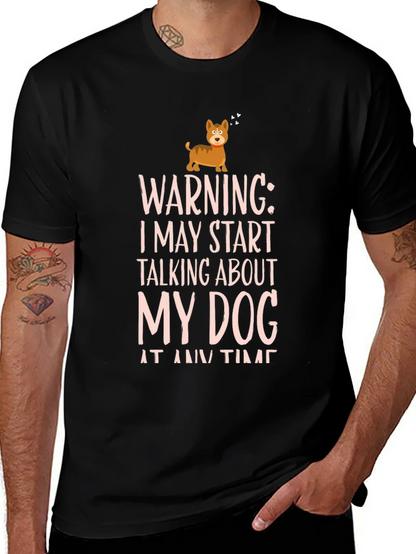 Warning Dog Talk T-Shirt