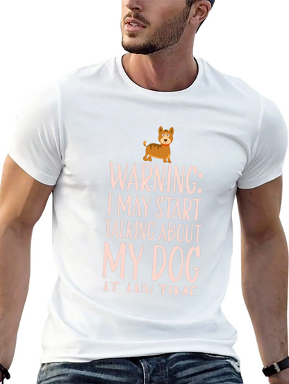 Warning Dog Talk T-Shirt