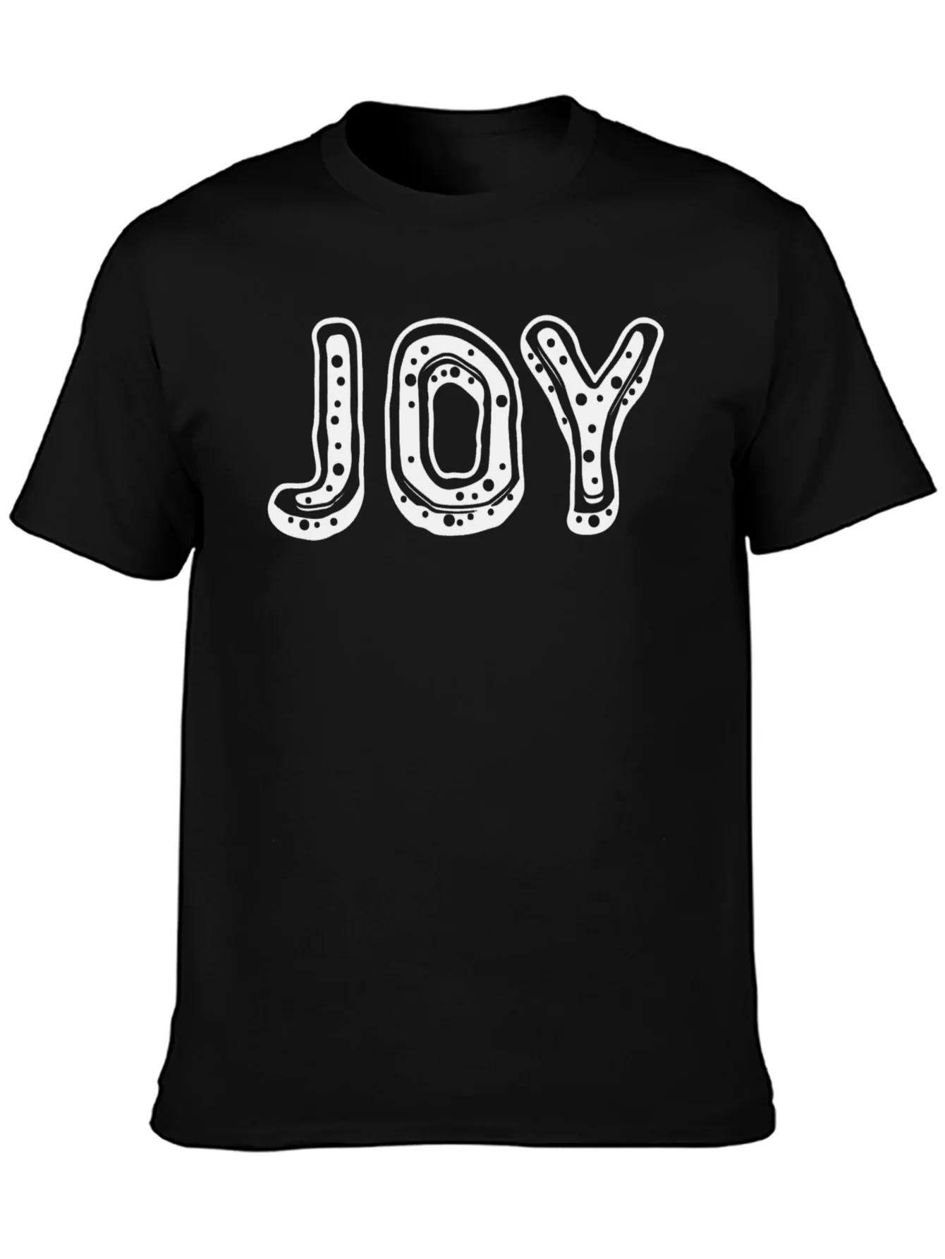 Joy Graphic Tee - Black Cotton T-Shirt