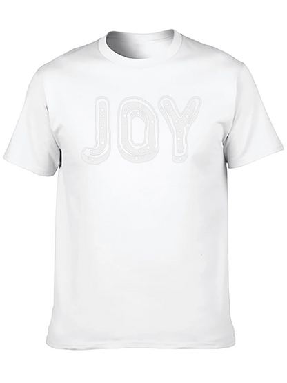 Joy Graphic Tee - Black Cotton T-Shirt