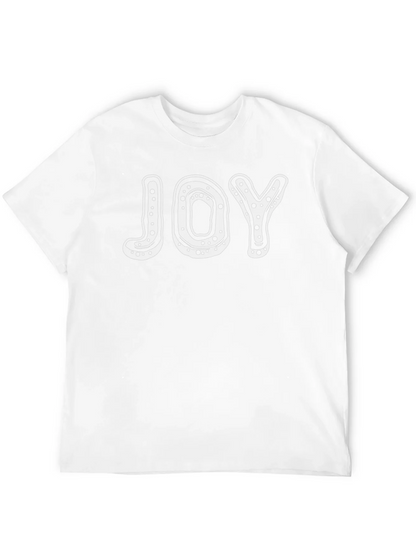 Joy Graphic Tee - Black Cotton T-Shirt