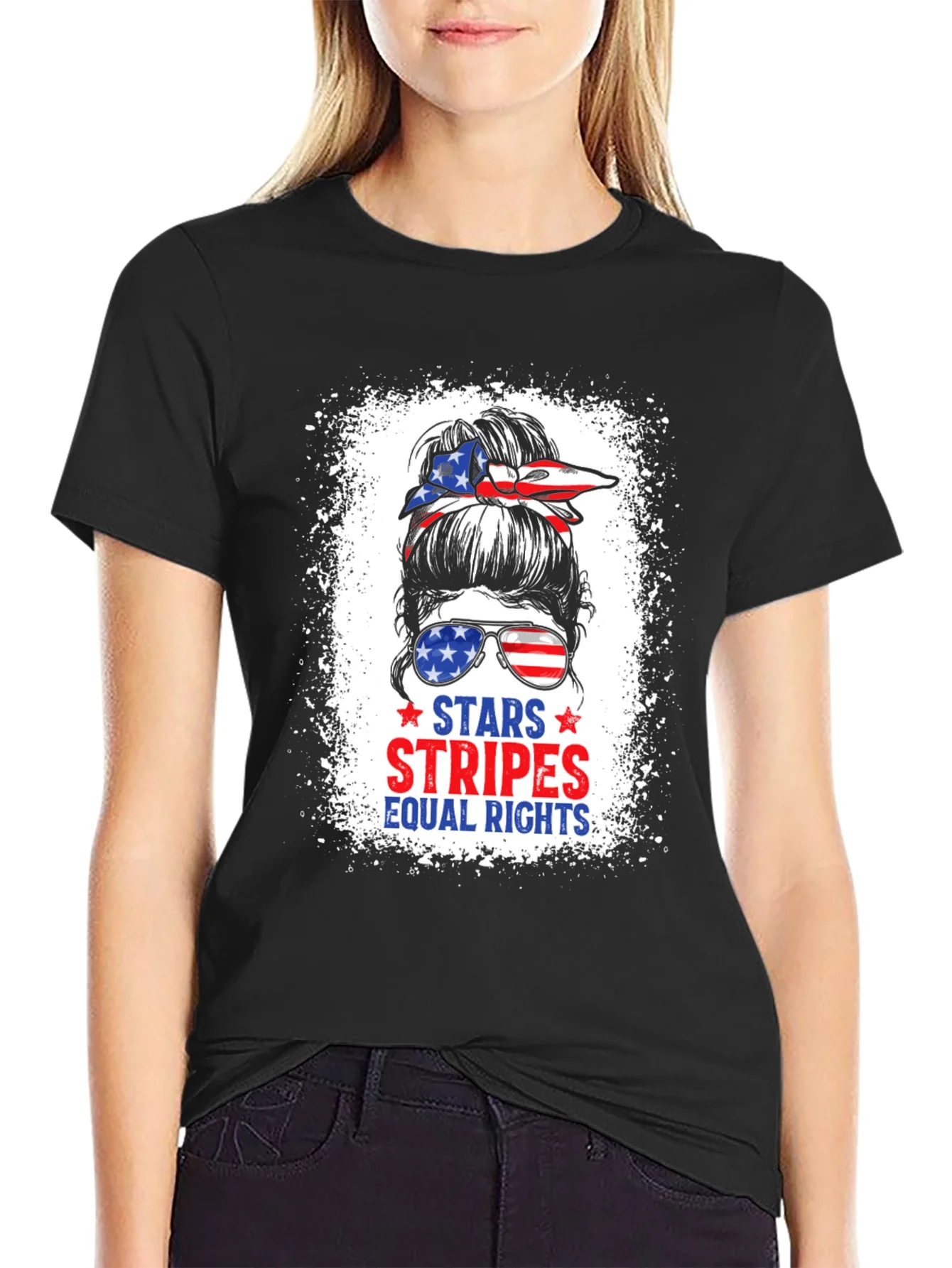 Stars Stripes Equal Rights Patriotic T-Shirt