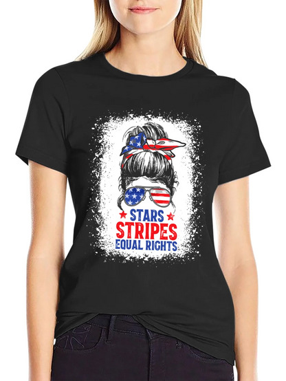 Stars Stripes Equal Rights Patriotic T-Shirt