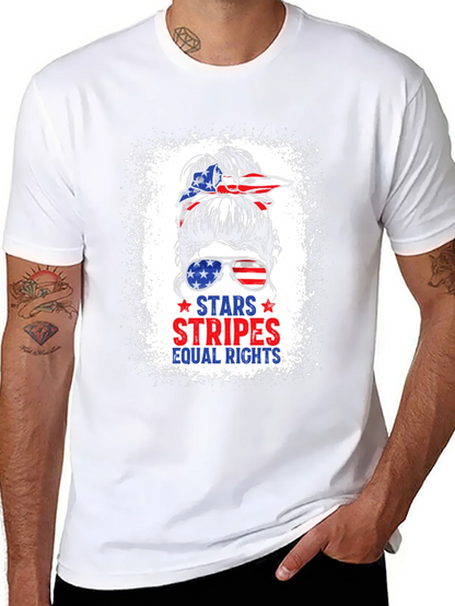 Stars Stripes Equal Rights Patriotic T-Shirt