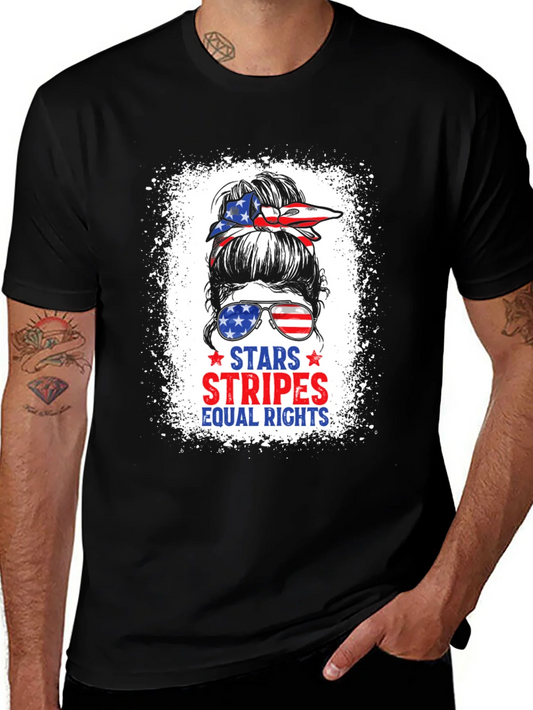 Stars Stripes Equal Rights Patriotic T-Shirt
