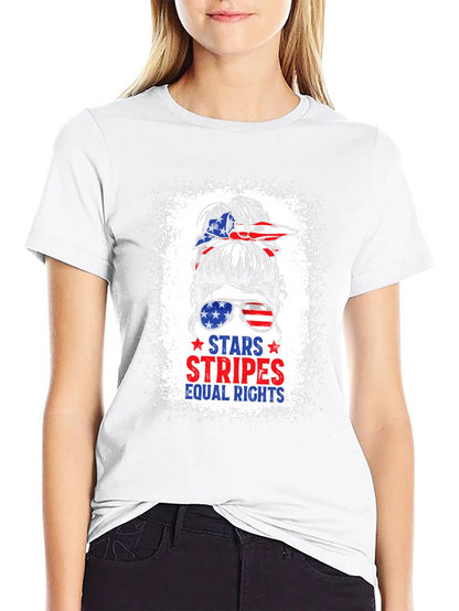 Stars Stripes Equal Rights Patriotic T-Shirt