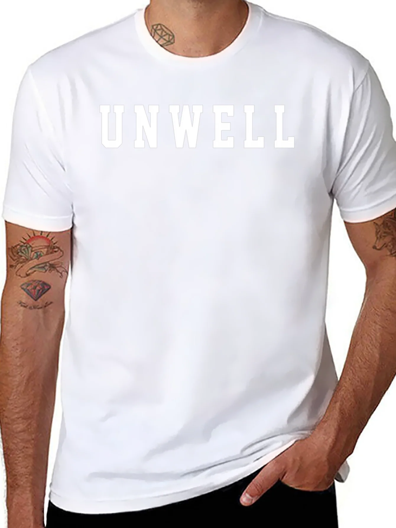 Unwell Graphic T-Shirt - Trendy Slogan Tee