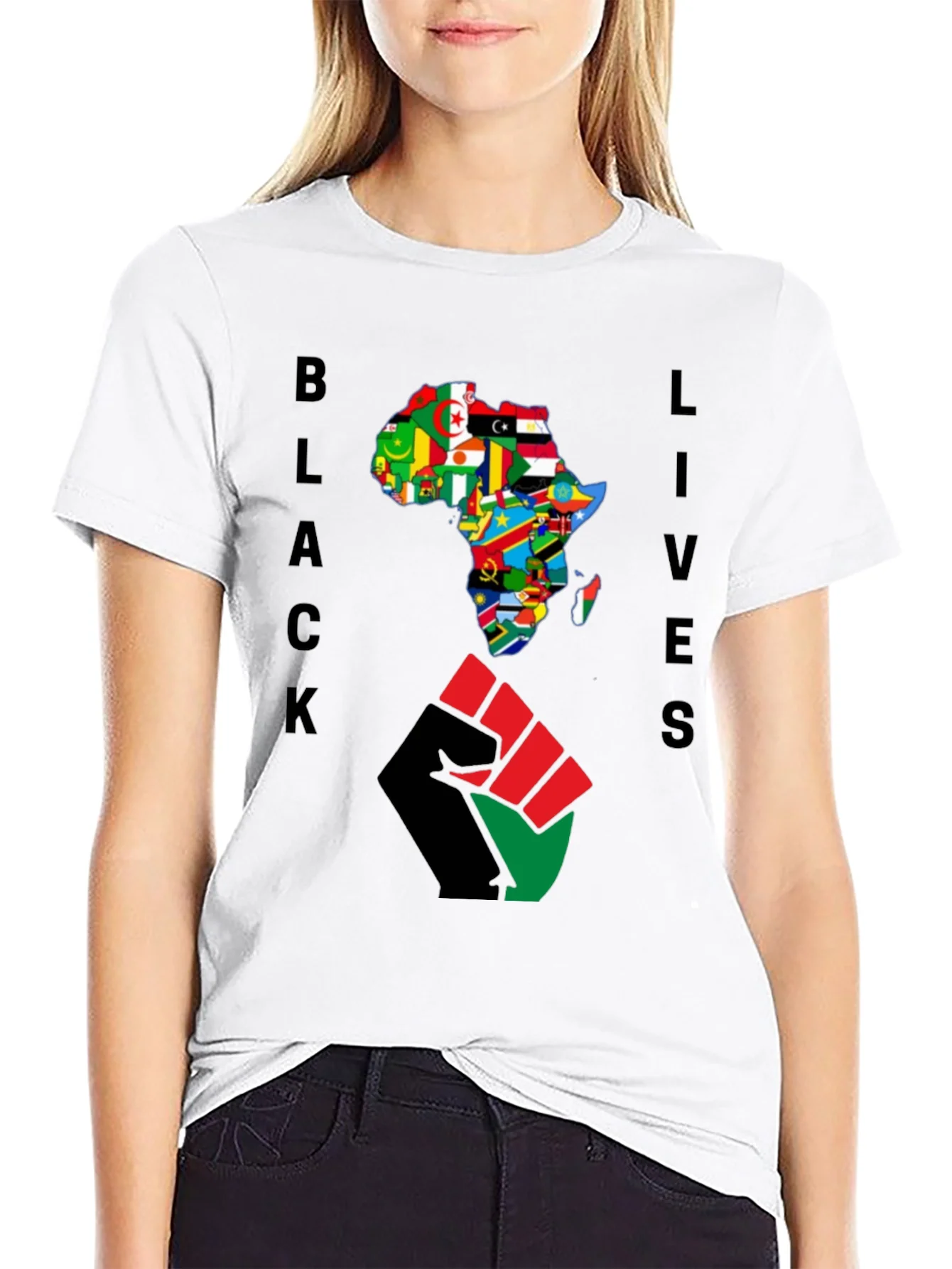 Black Lives Africa Fist T-Shirt