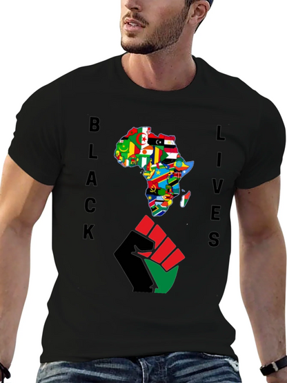 Black Lives Africa Fist T-Shirt