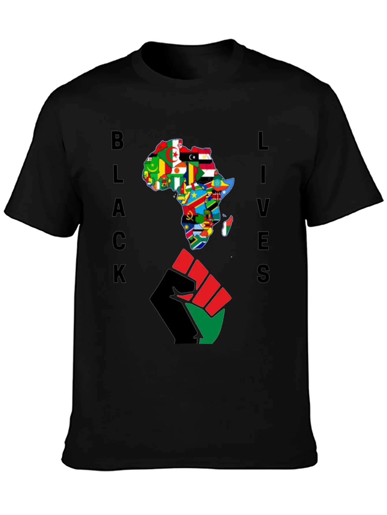 Black Lives Africa Fist T-Shirt