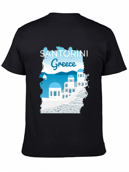 Santorini Greece Graphic T-Shirt
