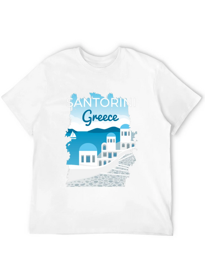 Santorini Greece Graphic T-Shirt