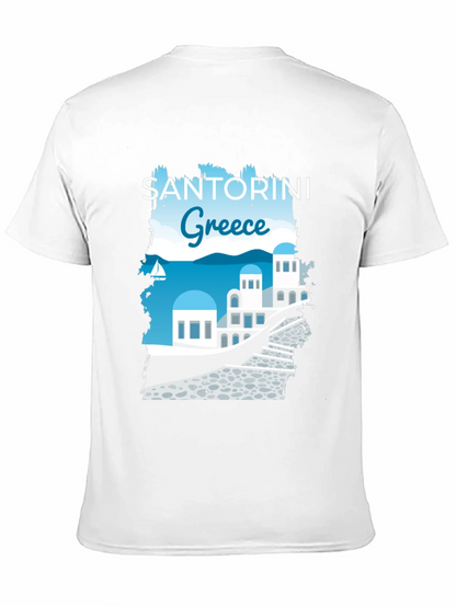 Santorini Greece Graphic T-Shirt