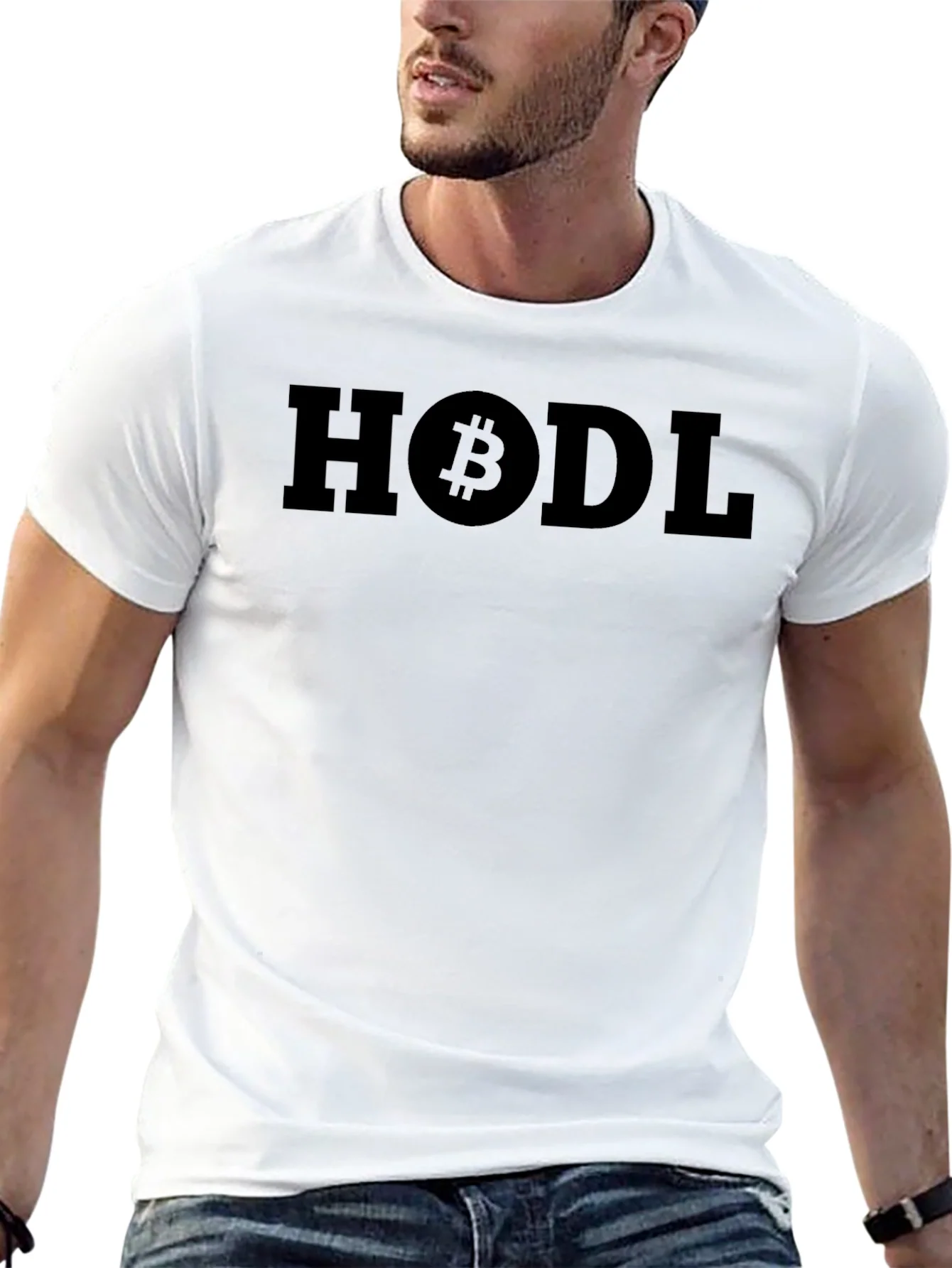 HODL Bitcoin Graphic Black T-Shirt