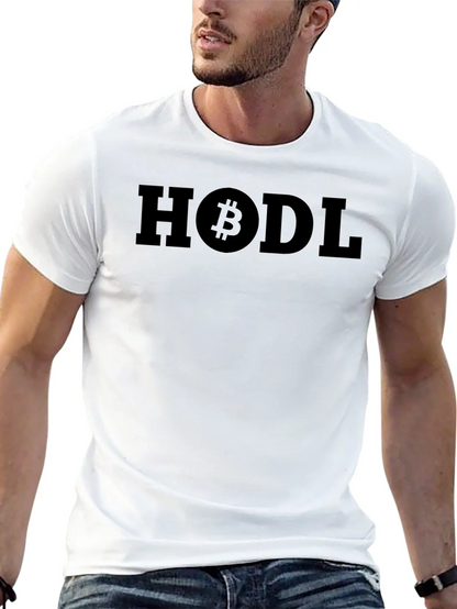 HODL Bitcoin Graphic Black T-Shirt