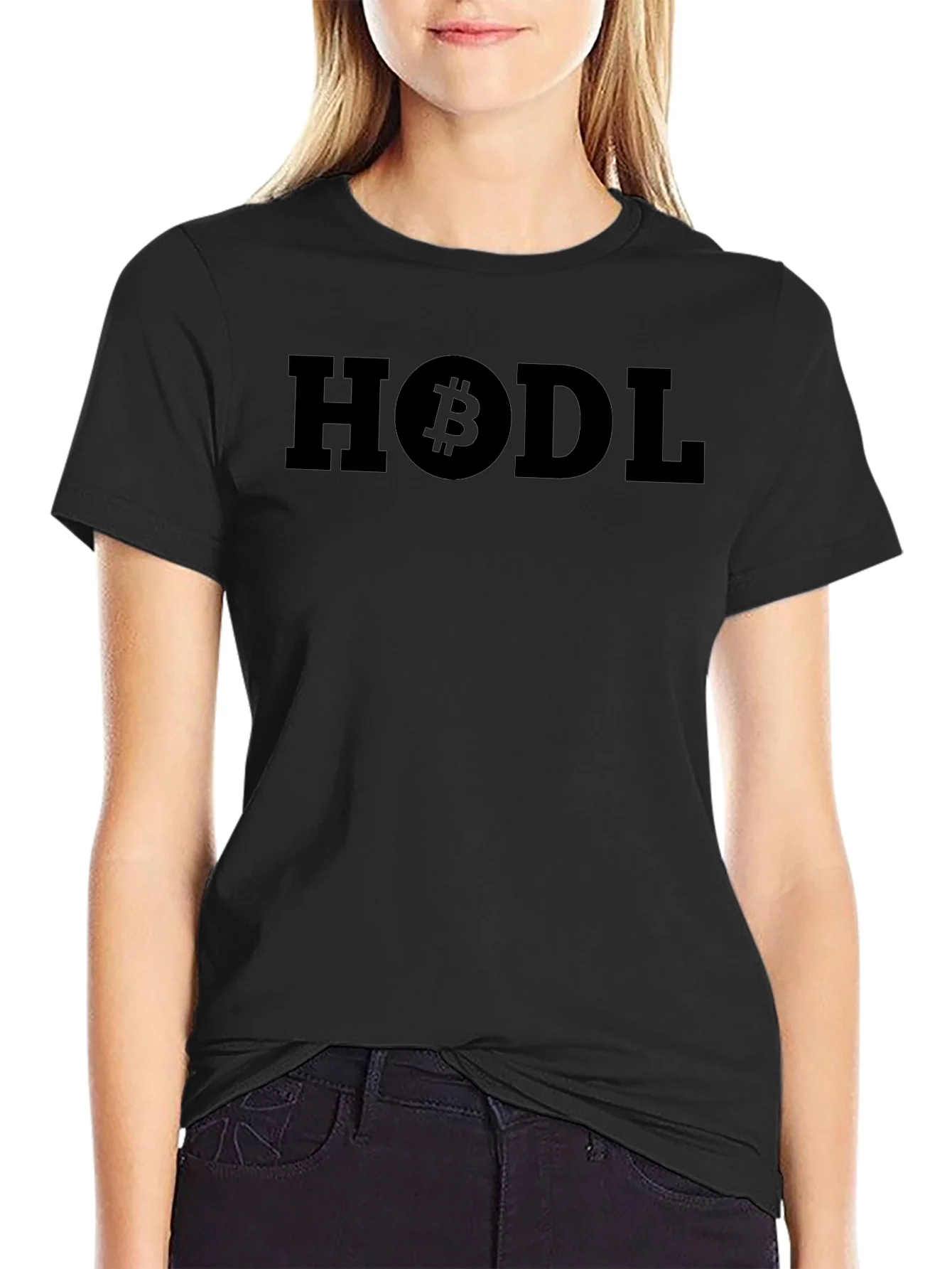 HODL Bitcoin Graphic Black T-Shirt