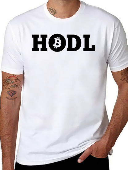 HODL Bitcoin Graphic Black T-Shirt