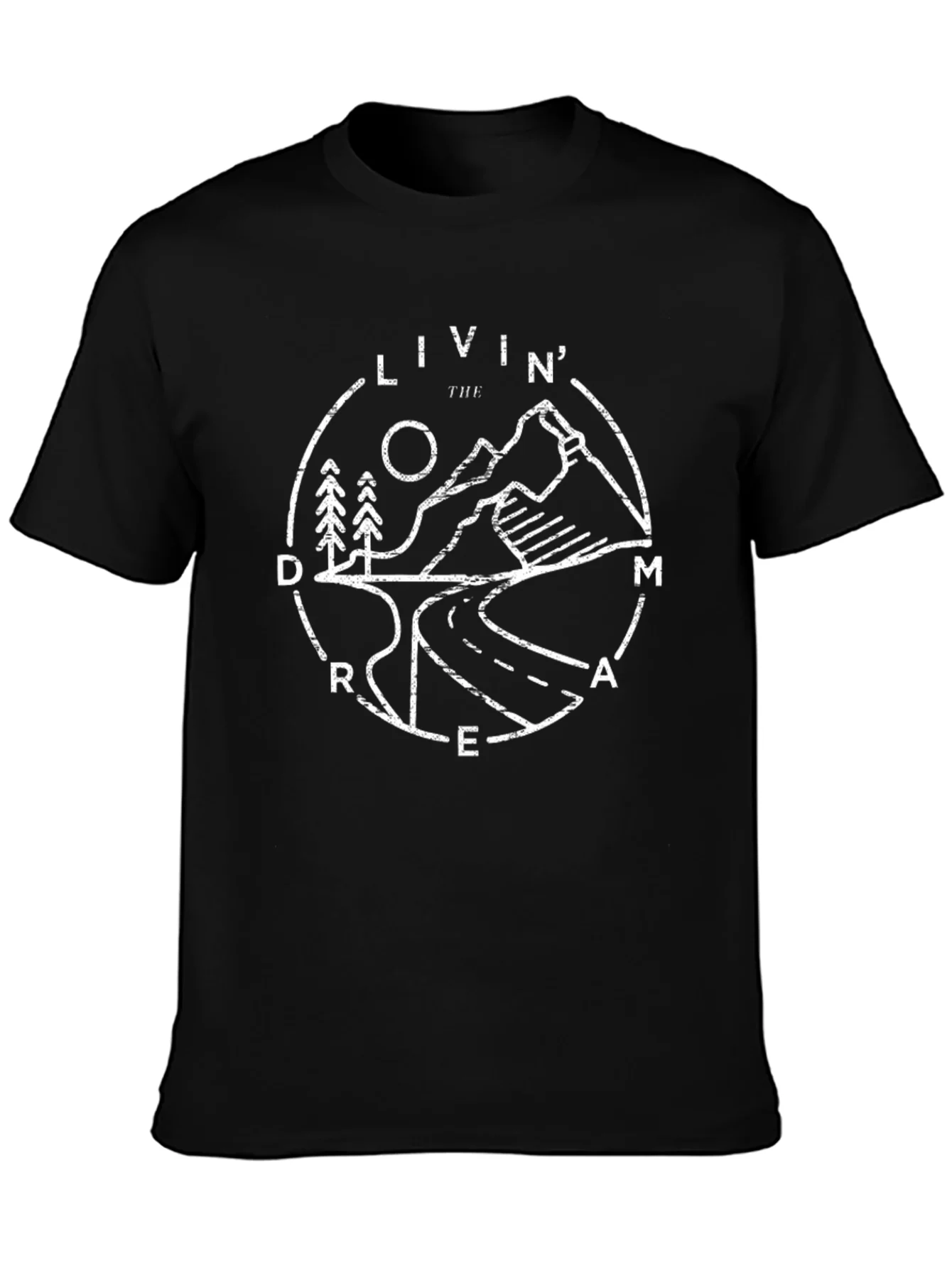 Livin the Dream Graphic Tee - Nature Adventure Design