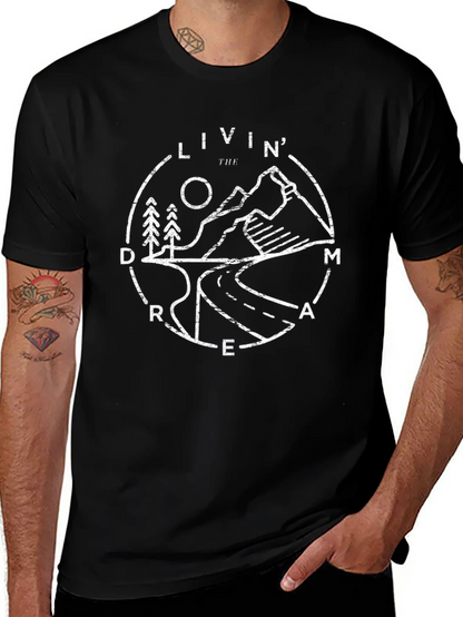 Livin the Dream Graphic Tee - Nature Adventure Design