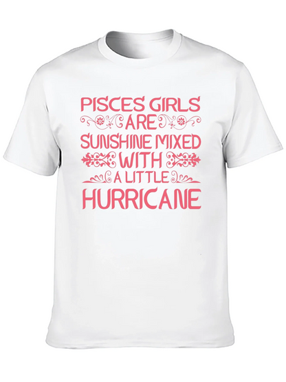 Pisces Girls Sunshine Hurricane Black T-Shirt