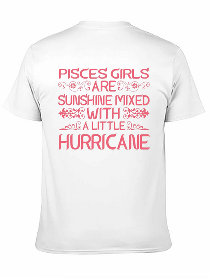 Pisces Girls Sunshine Hurricane Black T-Shirt