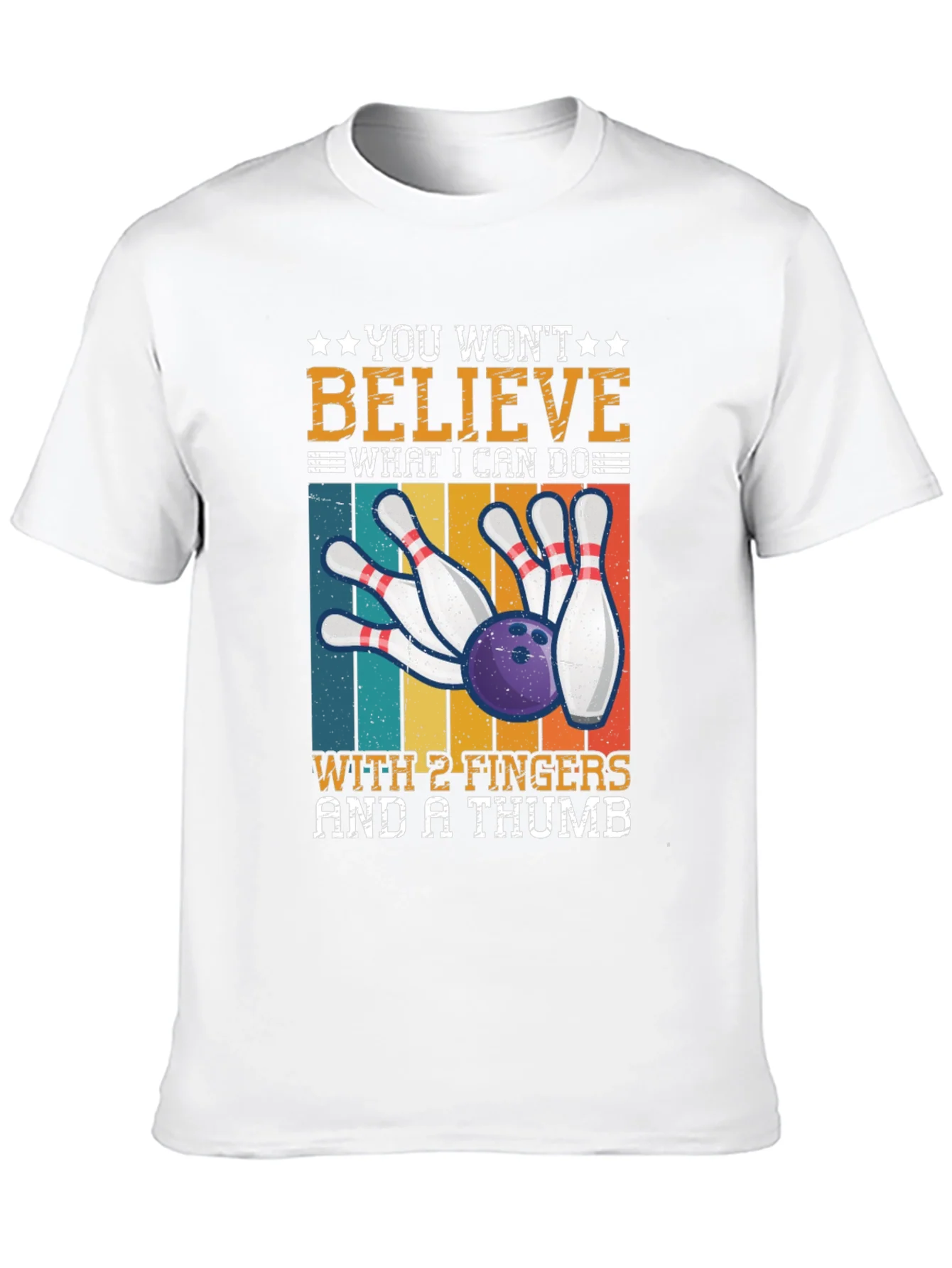 Bowling with 2 Fingers & A Thumb T-Shirt