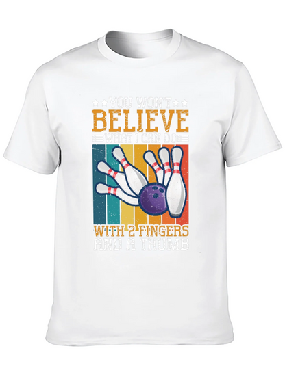 Bowling with 2 Fingers & A Thumb T-Shirt