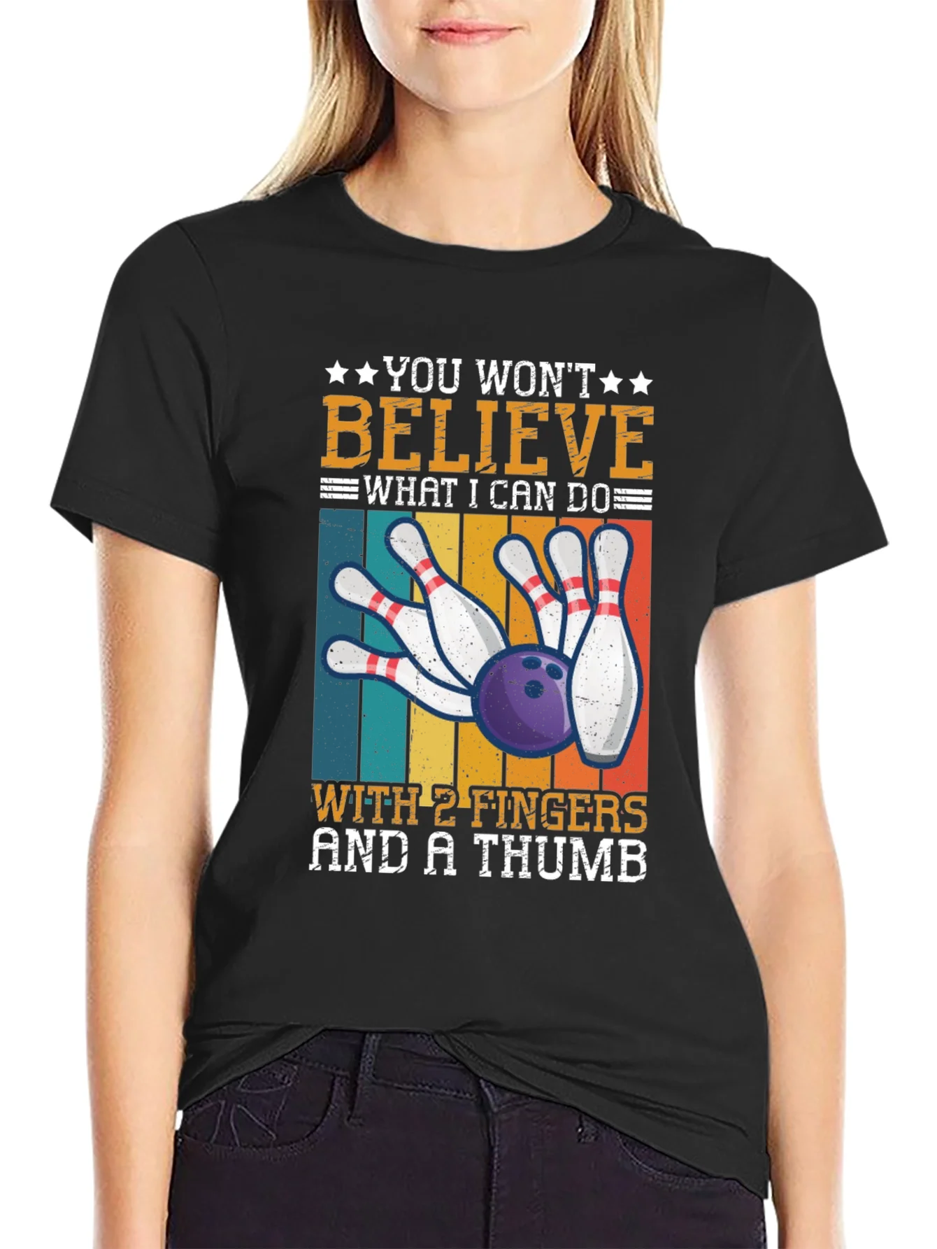 Bowling with 2 Fingers & A Thumb T-Shirt