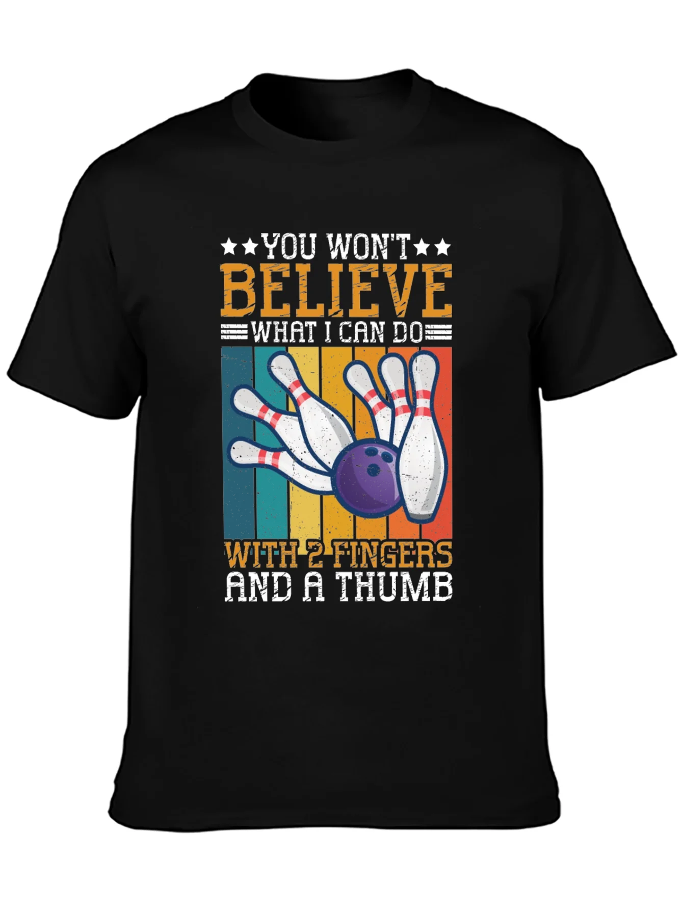 Bowling with 2 Fingers & A Thumb T-Shirt