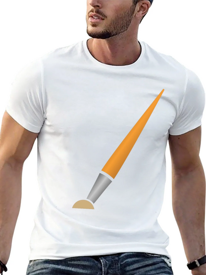 Brush Graphic Black T-Shirt