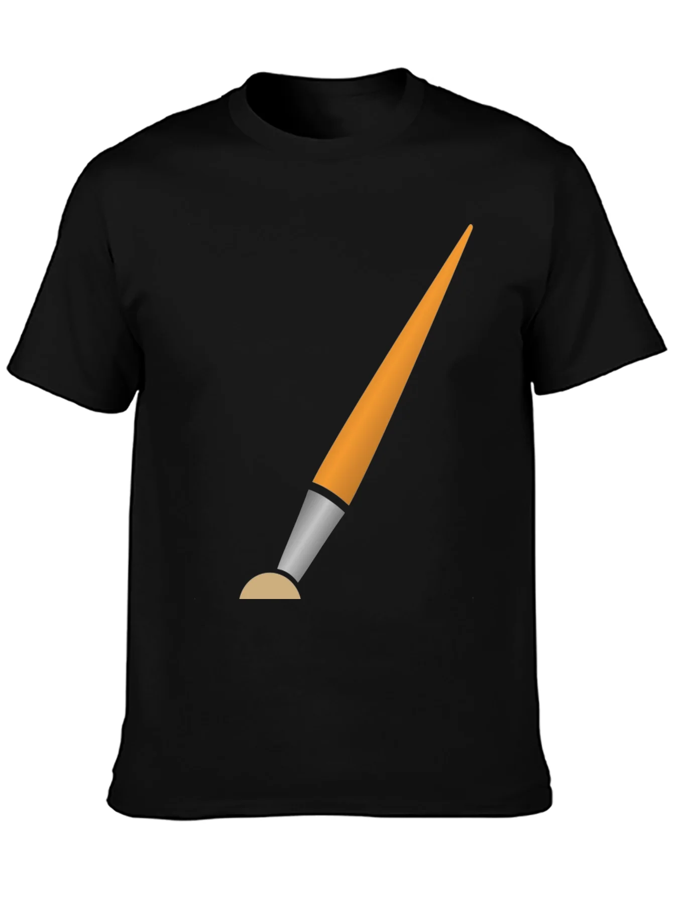Brush Graphic Black T-Shirt