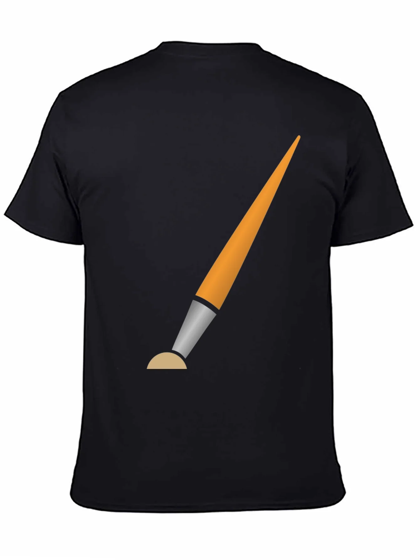 Brush Graphic Black T-Shirt