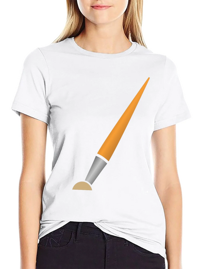 Brush Graphic Black T-Shirt