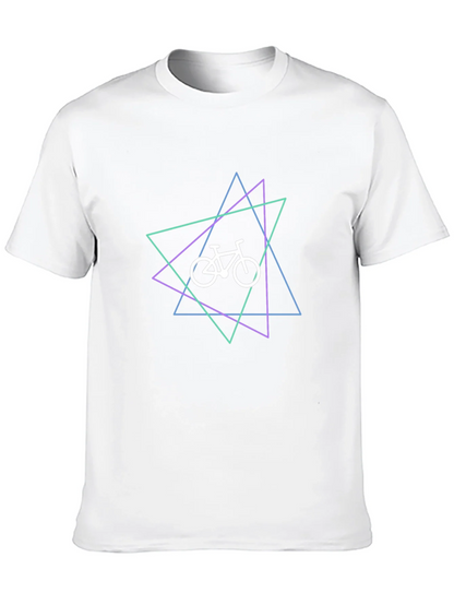 Geometric Bike Graphic T-Shirt