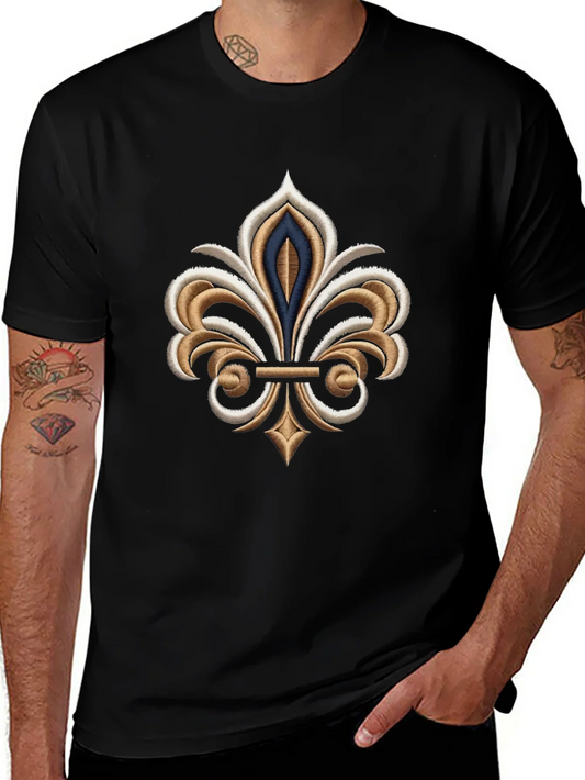 Fleur-de-lis Graphic Black T-Shirt