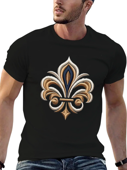 Fleur-de-lis Graphic Black T-Shirt