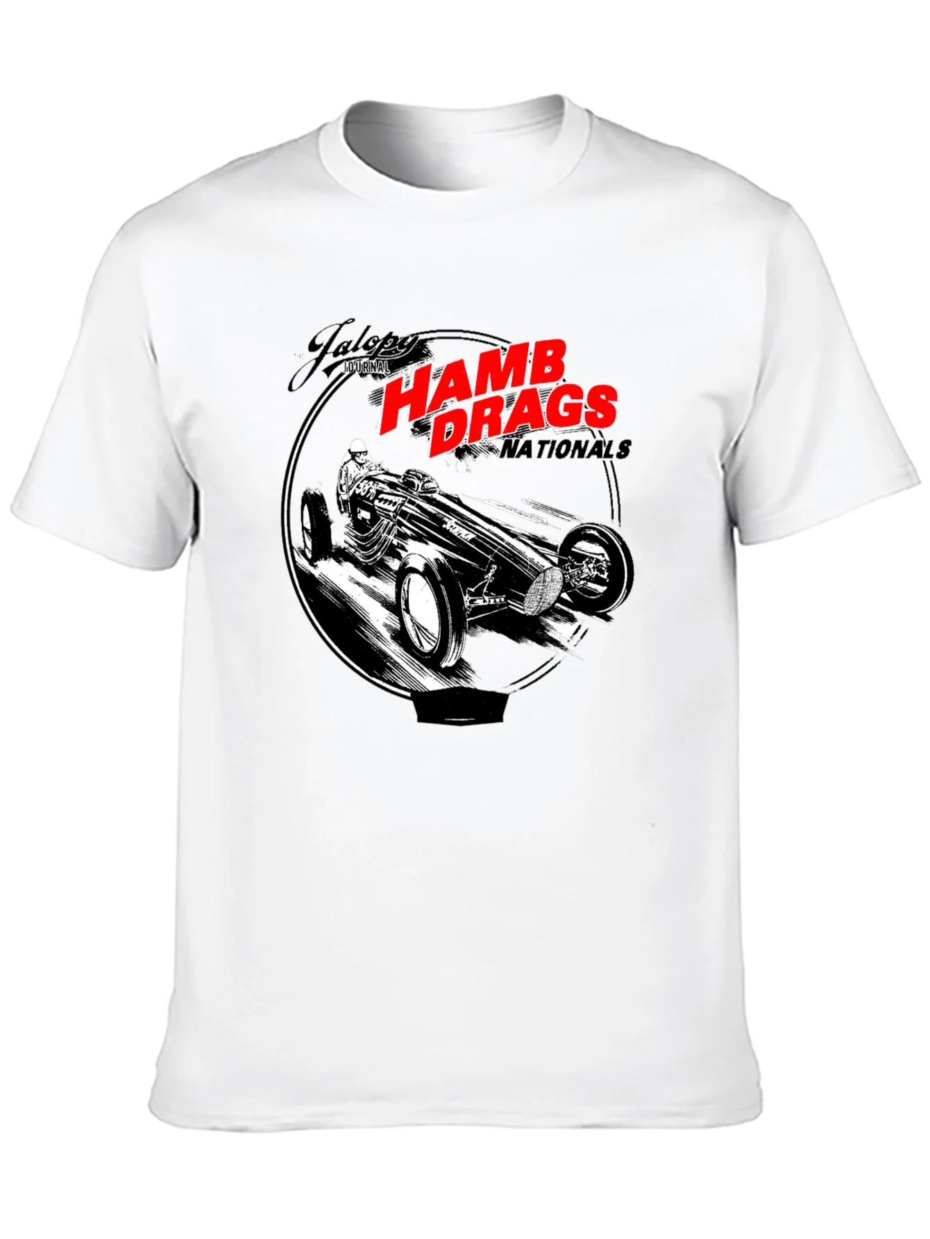 HAMB Drags Nationals Black T-Shirt Car Design